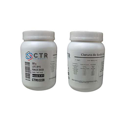 50912. CLORURO DE SODIO RA PLASTICO 500GR - CTR