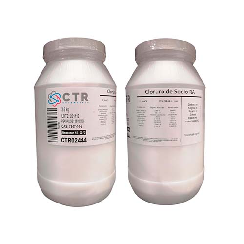 50886. CLORURO DE SODIO RA PLASTICO 2.5KG - CTR