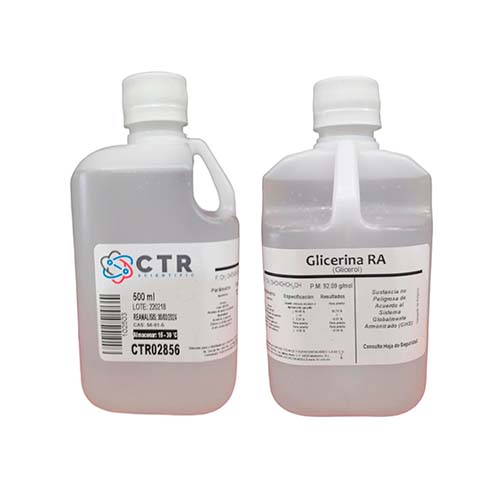 21811. GLICERINA (GLICEROL) RA PLASTICO 500ML C/2 CTR