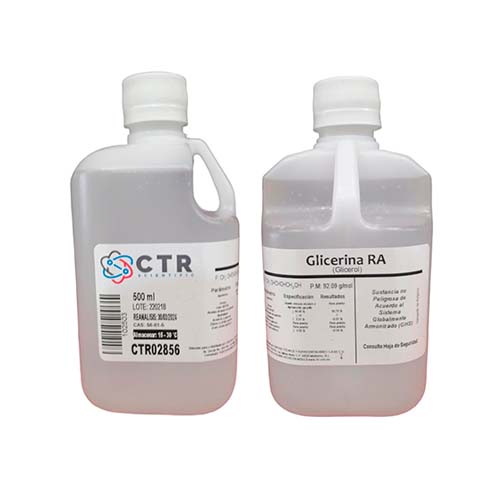 21811. GLICERINA (GLICEROL) RA PLASTICO 500ML - CTR