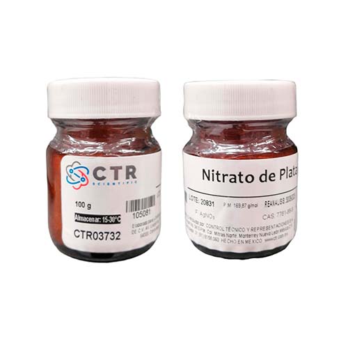 21817. NITRATO DE PLATA RA VIDRIO AMBAR 100GR - CTR