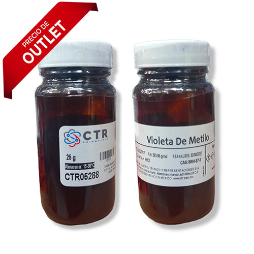 22530. VIOLETA DE METILO 25GR PAQUETE C/2 PIEZAS CTR