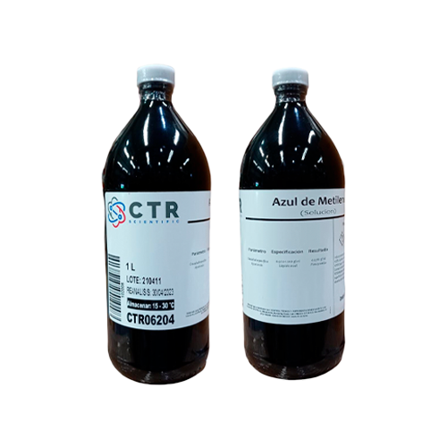 50940. AZUL DE METILENO SOLN VIDRIO AMBAR 1LT - CTR