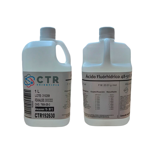 50931. ACIDO FLUORHIDRICO RA 48-52% PLASTICO 1LT - CTR
