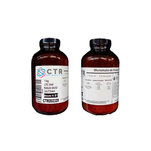 21844. DICROMATO DE POTASIO RA VIDRIO AMBAR 1KG - CTR