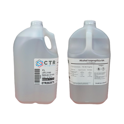 50311. ALCOHOL ISOPROPILICO (2-PROPANOL) RA PLASTICO 4LT - CTR