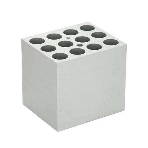 12596.BLOQUE DE CALENTAMIENTO DE ALUMINIO P/12 TUBOS CONICOS 15ML P/BAÑO SECO ACCUBLOCK - LABNET