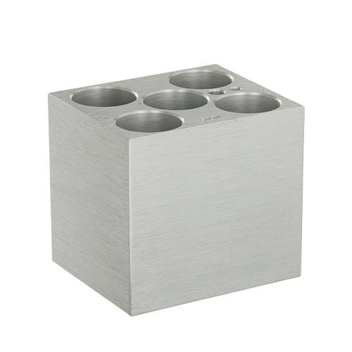 12601.BLOQUE DE CALENTAMIENTO DE ALUMINIO P/5 TUBOS CONICOS 50ML P/BAÑO SECO ACCUBLOCK - LABNET