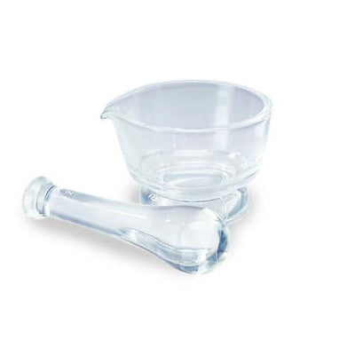 12020. MORTERO DE VIDRIO CON PISTILO, 118ML (4-OZ), 100MM - DAIGGER