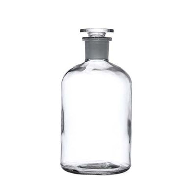 14957. FRASCO VIDRIO CLARO 500ML BOCA ANGOSTA C/TAPON ESMERILADO - KAVALIER