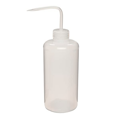 50629. PIZETA (FRASCO LAVADOR) 1LT BOCA ANGOSTA SALIDA SUPERIOR, LDPE - BEL-ART