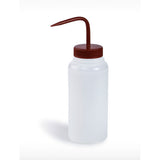 51022. PIZETA (FRASCO LAVADOR) 500ML BOCA ANCHA SALIDA SUPERIOR C/TAPA ROJA, LDPE - BEL-ART