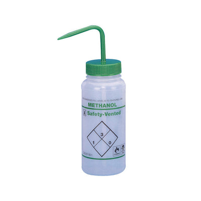 3138. PIZETA (FRASCO LAVADOR) 500ML METANOL, BOCA ANCHA SALIDA SUPERIOR, LDPE - BEL-ART