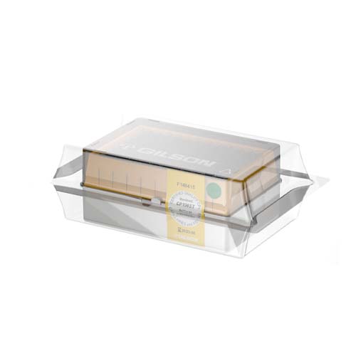 20474. PUNTAS 100-1000UL CLARAS ESTERIL DE PISTON CAPILAR CP100ST MICROMAN RACK C/192 PIEZAS - GILSON