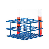 14269. GRADILLA P/36 TUBOS DE ENSAYE 10-13MM DE ALAMBRE POXYGRID AZUL - BEL-ART