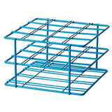 22229.  GRADILLA P/16 TUBOS 25-30MM DE ALAMBRE POXYGRID COLOR AZUL BEL-ART