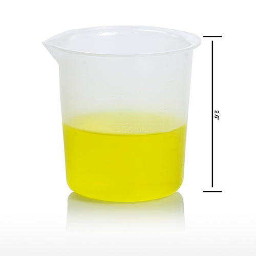 10594. VASO DE PRECIPITADO DE POLIPROPILENO 100ML GRADUADO C/2  BEL-ART