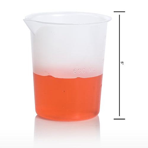 10593. VASO DE PRECIPITADO DE POLIPROPILENO 600ML GRADUADO  - BEL-ART