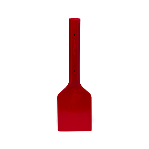 26052. RASPADOR DE PLASTICO DURO ROJO, HOJA 5 X 6PULG HDPE C/MANGO DE 10PULG BEL-ART