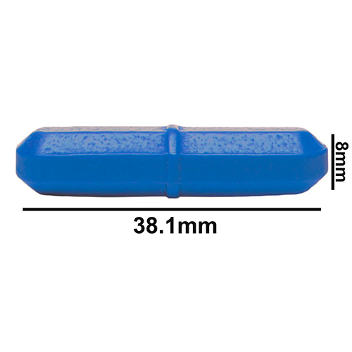 5091. BARRA MAGNETICA OCTAGONAL DE TEFLON 8 X 38.1MM AZUL - BEL-ART