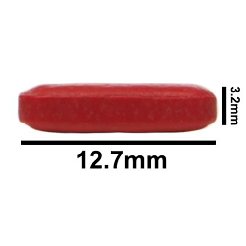 5094. BARRA MAGNETICA OCTAGONAL DE TEFLON 3.2 X 12.7MM ROJA - BEL-ART