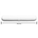 5098. BARRA MAGNETICA OCTAGONAL DE TEFLON 12.7 X 76.2MM BLANCA - BEL-ART
