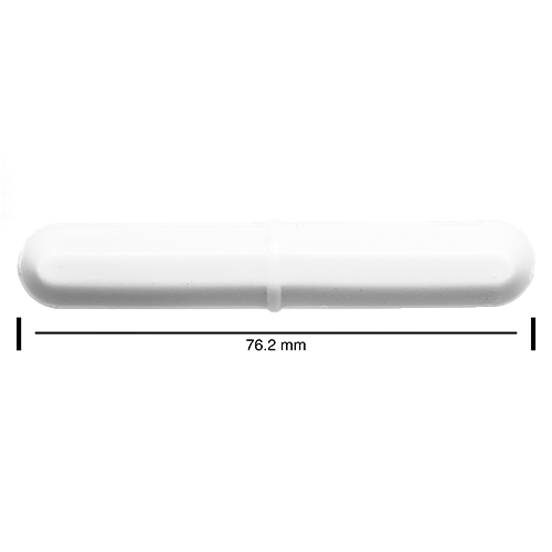 5098. BARRA MAGNETICA OCTAGONAL DE TEFLON 12.7 X 76.2MM BLANCA - BEL-ART