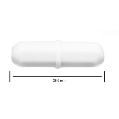 50660. BARRA MAGNETICA OCTAGONAL DE TEFLON 8 X 28.6MM BLANCA - BEL-ART