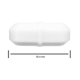 5103. BARRA MAGNETICA OCTAGONAL DE TEFLON 9.5 X 25.4MM BLANCA - BEL-ART