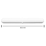 5106. BARRA MAGNETICA OCTAGONAL DE TEFLON 8 X 63.5MM BLANCA - BEL-ART