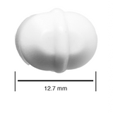 5111. BARRA MAGNETICA OCTAGONAL DE TEFLON 9.5 X 12.7MM BLANCA - BEL-ART