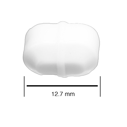 5112. BARRA MAGNETICA OCTAGONAL DE TEFLON 8 X 12.7MM BLANCA PAQUETE C/2 PIEZAS - BEL-ART