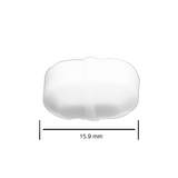 5115. BARRA MAGNETICA OCTAGONAL DE TEFLON 9.5 X 15.9MM BLANCA - BEL-ART