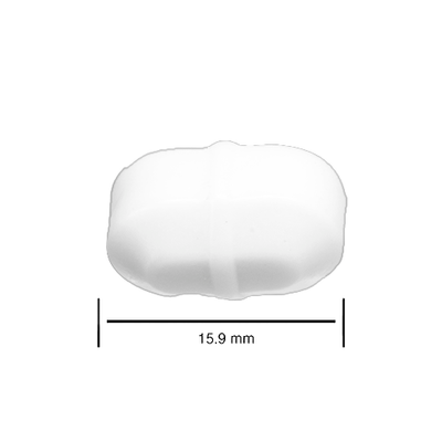5115. BARRA MAGNETICA OCTAGONAL DE TEFLON 9.5 X 15.9MM BLANCA - BEL-ART