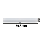 5118. BARRA MAGNETICA CILINDRICA DE TEFLON 8 X 50.8MM BLANCA - BEL-ART