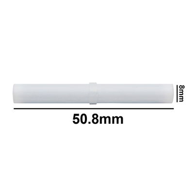 5118. BARRA MAGNETICA CILINDRICA DE TEFLON 8 X 50.8MM BLANCA - BEL-ART