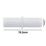 5119. BARRA MAGNETICA CILINDRICA DE TEFLON 12.7 X 76.2MM BLANCA - BEL-ART