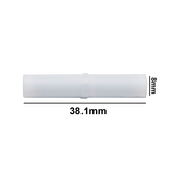 5122. BARRA MAGNETICA CILINDRICA DE TEFLON 8 X 38.1MM BLANCA - BEL-ART