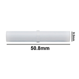 5123. BARRA MAGNETICA CILINDRICA DE TEFLON 9.5 X 50.8MM BLANCA - BEL-ART