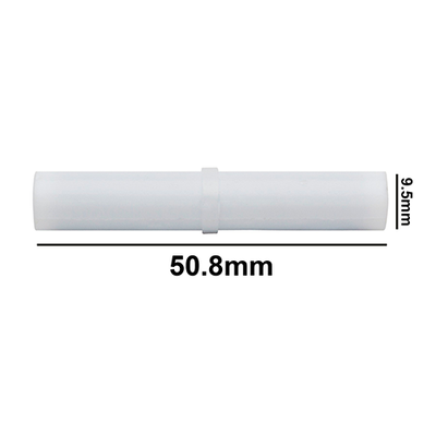 5123. BARRA MAGNETICA CILINDRICA DE TEFLON 9.5 X 50.8MM BLANCA - BEL-ART