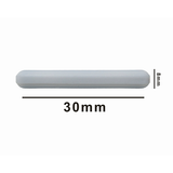5147. BARRA MAGNETICA POLIGONO DE TEFLON 8 X 30MM BLANCA SIN ANILLO - BEL-ART
