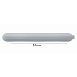 5154. BARRA MAGNETICA POLIGONO DE TEFLON 10 X 80MM BLANCA SIN ANILLO - BEL-ART