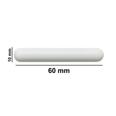 5158. BARRA MAGNETICA POLIGONO DE TEFLON 10 X 60MM PLANA BLANCA - BEL-ART