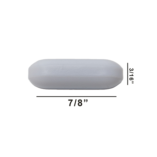 5159. BARRA MAGNETICA POLIGONO DE TEFLON 4.7 X 22.2MM BLANCA - BEL-ART