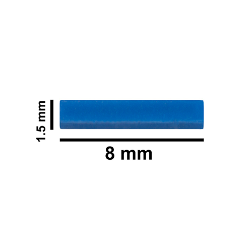 5162. BARRA MAGNETICA DE TEFLON 1.5 X 8MM MICRO AZUL - BEL-ART