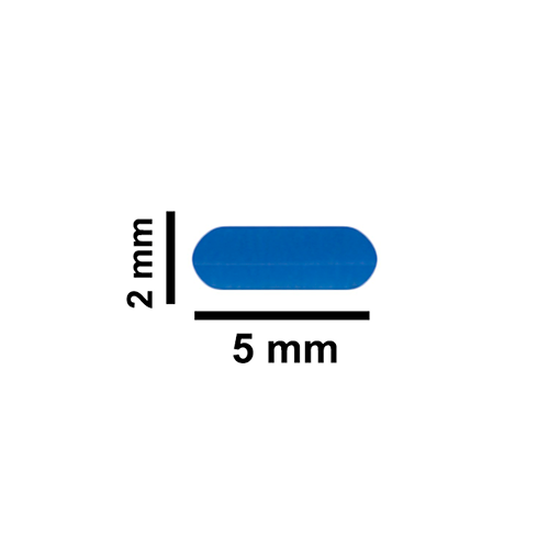 5166. BARRA MAGNETICA DE TEFLON 2 X 5MM MICRO AZUL - BEL-ART