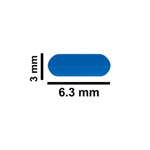 5169. BARRA MAGNETICA DE TEFLON 3 X 6.35MM MICRO AZUL - BEL-ART