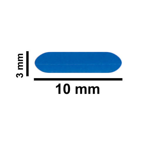 5171. BARRA MAGNETICA DE TEFLON 3 X 10MM MICRO AZUL - BEL-ART