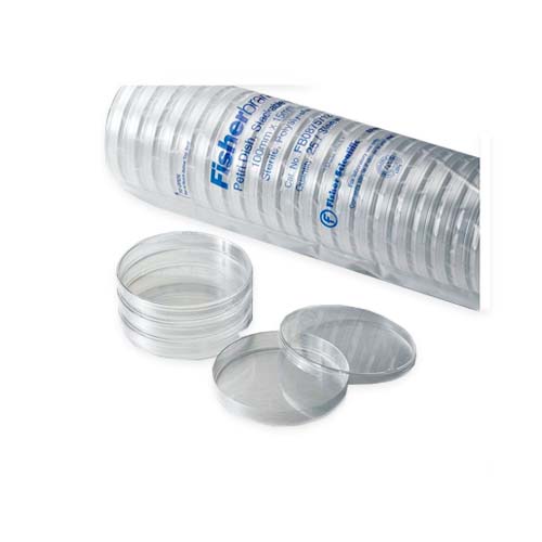12074. CAJA PETRI 15X60MM DE POLIESTIRENO C/TAPA TRANSPARENTE - FISHERBRAND