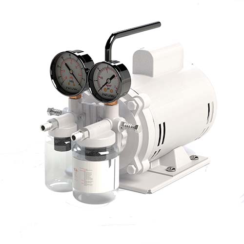 12042. BOMBA DE VACIO SIN LUBRICAR, 72LTS/MIN, VACIO MAX 500MM/HG, MOTOR 1/4HP - FELISA